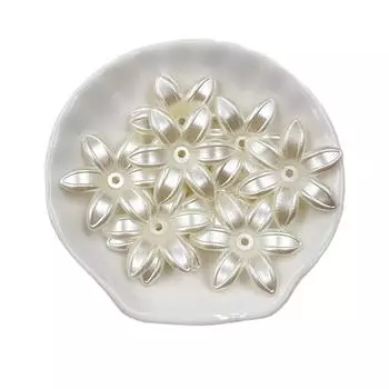 10/20/40/50 шт. Разноцветные свободные бусины, ожерелья, серьги, браслеты, брелок, акриловые милые украшения, изготовление медведей, креативные ручные работы, материал, цветы, бусины Six Petaled Flowers