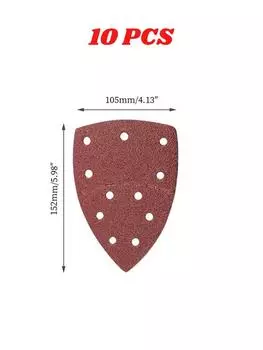 10/20/40 шт. 11 отверстий Мышь 40-2000 грит Бумага Деталь Шлифовка Шлифовальная машина Шлифовальная машина PSM Треугольная наждачная бумага Деталь Мульти 320