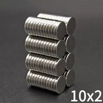 10/20/50 шт. 10x2 супер сильный магнит 10 мм X 2 мм круглый магнитный неодимовый магнит NdFeB N35 мощный дисковый иман 10*2