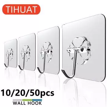 10/20/50 шт. Самоклеящиеся универсальные крючки 10pcs