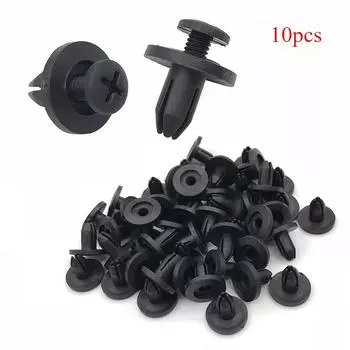 10/20/50pcs 6mm Auto Bumper Fastener Clip Hole Rivet Retainer Push Engine Cover Car Door Bumper Cover Fasteners for Honda
