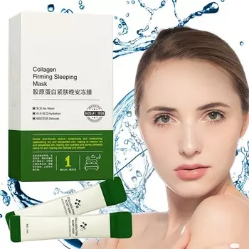 10/20 пакетов, коллагеновая укрепляющая маска против морщин, увлажняющая замороженная маска для сна, прозрачный гель, не смываемые маски для сна, уход за кожей 10pcs