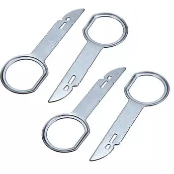 10/20 пар автомобильных CD стерео радио инструмент для снятия серебристый металл автомобиль авто ключи для извлечения штифты автомобильные аксессуары