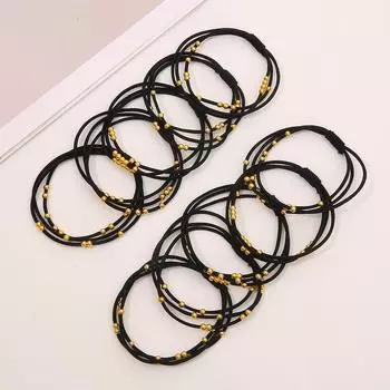 10/20 шт. 5 см Женские Девушки Высокоэластичные Резинки для Волос Позолоченные Резинки Завязка для Волос Держатель для Хвоста Скранчи Аксессуары для Волос