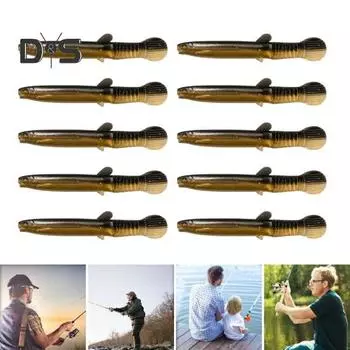 10/20 шт 7 см/2,2 г мягкая приманка для вьюна бионическая приманка для вьюна искусственная рыболовная приманка для соленой воды пресноводная форель судак змееголов рыболовные принадлежности 10pcs
