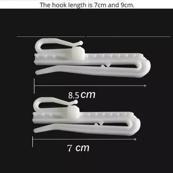 7 см 8,5 см регулируемые крючки для подвешивания штор кольцо для окна белый пластиковый крючок для домашней занавески 10pcs 7cm