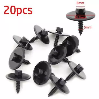 10/20 шт. 8 мм винт для защиты днища автомобиля, шестигранный винт для Mercedes 190D 190E 260E 300CE 300D, боковые юбки переднего бампера, доступ коричневый