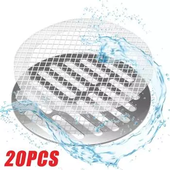 10/20 шт 9/11 см антиблокировочный фильтр-сетка одноразовый напольный сливной ловушка для волос сливная заглушка крышка кухонные аксессуары для ванной комнаты 10pcs