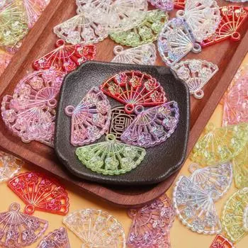 10/20 шт. AB цветной веер, свободные бусины с позолоченными краями, свободные бусины в виде листьев розы, модные ювелирные изделия «сделай сам», аксессуары, материалы ручной работы Cabbage leaf/20pcs шампанского