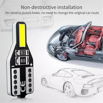 10/20 шт. Авто T10 автомобильный светодиодный холодный белый 194 W5W светодиодный 168 COB автомобильный супер яркий поворотный боковой номерной знак лампа лампа DC 12V для автомобиля
