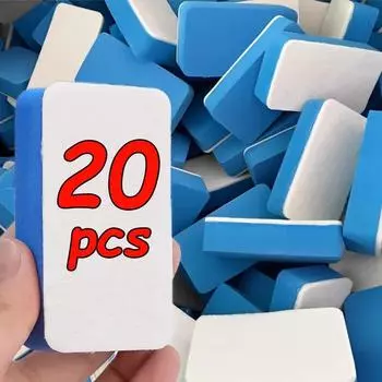 10/20 шт. Автомобильная губка для удаления масляной пленки, чистящая салфетка для протирки лобового стекла, шерстяная войлочная щетка, полировка автомобильного кристалла, губка-блок