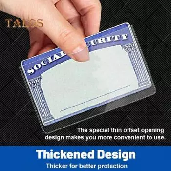 10/20 шт. чехлы для карт социального обеспечения прозрачный протектор для карт Medicare водостойкий прозрачный ПВХ держатель для карт для удостоверения личности дебетовой кредитной карты A 10pcs