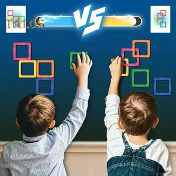 10/20 шт. Детская магнитная строительная игрушка с карточками, образовательная красочная магнитная головоломка, игра-головоломка для малышей, мальчиков и девочек, подарок A