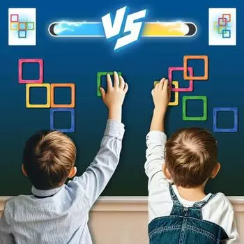 10/20 шт. Детская магнитная строительная игрушка с карточками, образовательная красочная магнитная головоломка