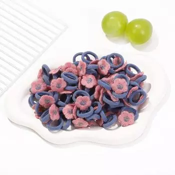 10/20 шт. Детские повязки для волос с цветами и бабочками для девочек, не повреждающие волосы, мультяшные резинки-полотенца, держатели для хвостиков, мини-резинки, головные уборы 10pcs