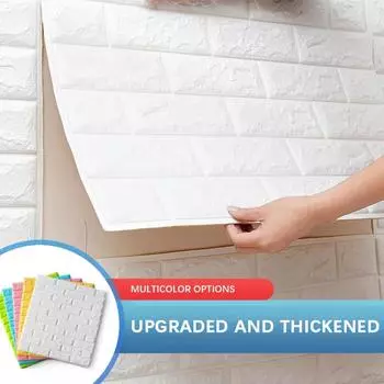 10/20 шт. DIY самоклеящиеся утолщенные Ретро 3D наклейки на кирпичную стену модные водостойкие маслостойкие мягкие пенопластовые обои домашний декор 10PCS