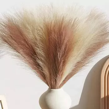 10/20 шт. Искусственная пампасная трава, имитация перьев, праздничный свадебный реквизит, тростниковые волосы, украшение для дома, цветочная композиция 1PC