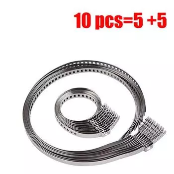 10/20 шт. из нержавеющей стали, регулируемый комплект обжимных хомутов для пыльников ШРУСов 31-41 мм 70-125 мм