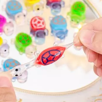 10/20 шт. Креативные светящиеся маленькие черепашки, липкие игрушки для снятия стресса, сжимающие кошачьи лапки, игрушки для снятия напряжения и расслабления