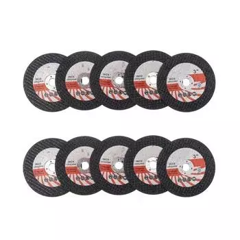 10/20 шт. Круглый шлифовальный круг 3 дюйма диаметром 75 мм, шлифовальный диск, отрезной круглый диск для угловой шлифовальной машины, запасные части, абразивный инструмент 10 PCS