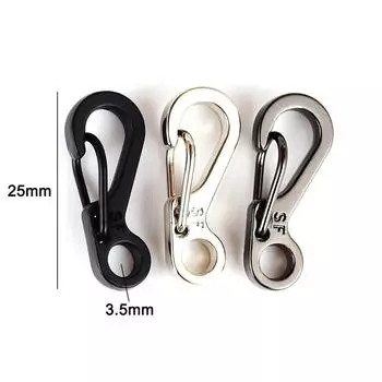 10/20 шт. Мини-карабины для выживания на открытом воздухе, рюкзак с застежкой-крючком, брелок для ключей, EDC, небольшие подвесные тактические принадлежности для кемпинга