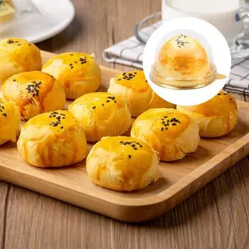 10/20 шт. Мини-контейнер для десертов, тортов, прозрачные коробки для упаковки кексов, кондитерских изделий, свадебных принадлежностей, рождественского подарка 10pcs