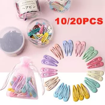 10/20 шт. Модные красочные заколки для волос с каплями воды для девочек, милые заколки для волос, заколки 10pcs
