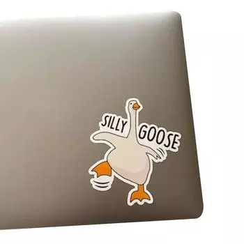 10/20 шт. Наклейка «Глупый гусь» для стаканов с водой, забавная наклейка для ноутбука, наклейки для ноутбука, милые мультяшные наклейки для автомобилей, сделай сам A