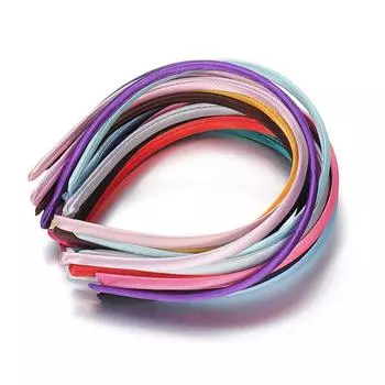 10/20 шт. Пластиковые атласные повязки на голову для девочек, модные женские повязки для волос, нескользящая повязка на голову, детские повязки для волос, аксессуары для волос ручной работы 10pcs