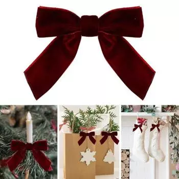 10/20 шт. рождественские бархатные банты маленькие венок бант украшение ручной работы своими руками поделки вино 10pcs