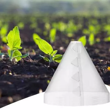 10/20 шт., садовые колпаки с растениями, устойчивые к атмосферным воздействиям, прозрачные, защищают растения от птиц, мороза, улиток, животных, молодых растений, крышка-колокольчик, купольная банка 10 pcs