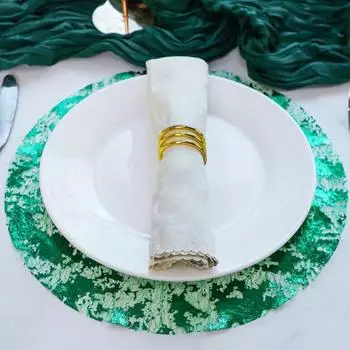 10/20 шт. салфетки из золотой фольги, прессованные одноразовые коврики для стола, нескользящие термостойкие коврики для кухонного стола, украшения для вечеринок 10 pcs