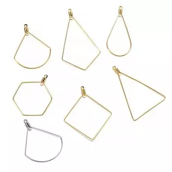 10/20 шт. серьги из нержавеющей стали, подвески, аксессуары «сделай сам», золотой цвет, подвеска геометрической формы для изготовления ювелирных изделий, фурнитура