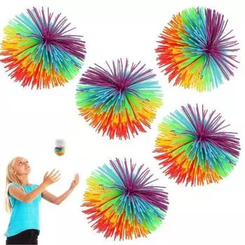 10/20 шт. шарики-фиджет для снятия стресса радужные сенсорные шарики силиконовые тягучие расслабляющие игрушки для взрослых 10 pcs разноцветный