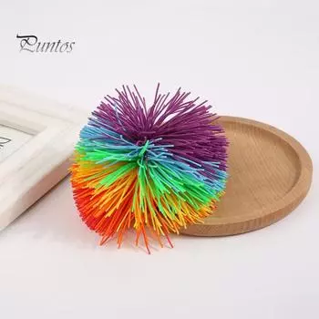 10/20 шт. шариков-фиджет для снятия стресса, радужные сенсорные шарики, силиконовые тягучие расслабляющие игрушки для взрослых и детей, портативный ручной набор шариков-сжимателей 10 pcs разноцветный