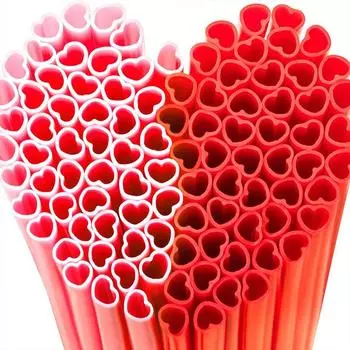 10/20 шт. соломинки для невесты, вечеринка, свадебные принадлежности, розовые, красные, цветные, соломинки, пластиковые соломинки в форме сердца, соломинки на День святого Валентина 10pcs розовый