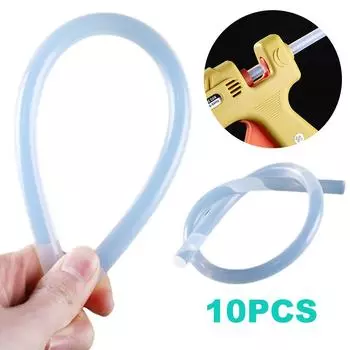 10/20 шт. термоплавкие клеевые стержни, термостойкие, 7 мм, клеевые стержни для пистолета с горячим клеем, усиливающие липкость для пистолета с горячим клеем 10Pcs