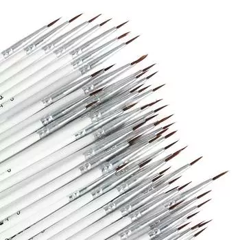 10/20 шт. Тонкая ручка-крючок с ручной росписью, художественные принадлежности, ручка для рисования, кисть для рисования, нейлоновая кисть, набор акриловых ручек для рисования