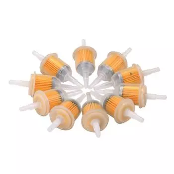 10/20 шт. Универсальный встроенный газовый/топливный фильтр 6 мм-8 мм 1/4 топливная труба встроенный топливный фильтр для газонокосилки мотоцикла небольшой двигатель