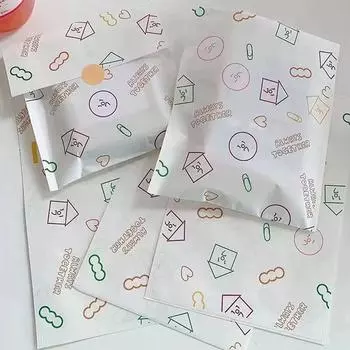 10/20 шт. Упаковочный пакет, упаковочные принадлежности, сумка для закусок, конфет, печенья, красочный домик, сумка с рисунком 15,5x21,5 см 10pcs