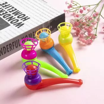 10/20 шт. Волшебная трубка для выдувания плавающего мяча, игра для детей, подарок на день рождения, игрушка для тренировки равновесия, призы для вечеринки, игрушка для детей 10pcs