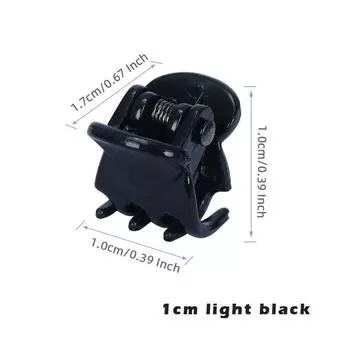 10-20 шт. зажимы для волос для женщин и девочек 1 см 1,5 см черный коричневый прозрачный пластиковый зажим для женских головных уборов аксессуары для волос 10Pcs
