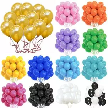 10/20 шт. Золотые, черные, розовые латексные шары для украшения дня рождения, декор для свадьбы для взрослых, гелиевые шары для детского душа 10PCS золотой