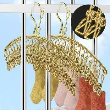 10-20 зажимов из нержавеющей стали для белья, вешалка для белья, экономящая место, зажим для носков, белье