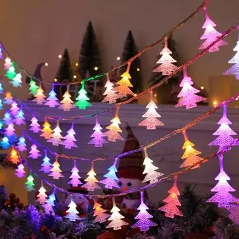 10/20LED String Lights Christmas Tree Waterproof Outdoor Decor Pendent Fariy Lights Drop Christmas Wedding Party Garden 1.5M