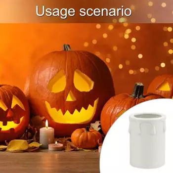 10/20Pcs Candle Socket Covers 44x60mm Plastic Chandelier Candle Sleeves Candelabra Base for Wall Light Christmas Decors A