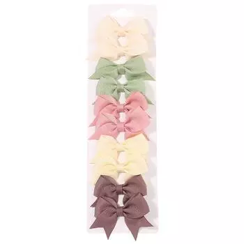 10/20Pcs Cute Grosgrain Ribbon Bowknot Hair Clips for Girls Colorful Bows Clip Hairpin Barrettes Headwear Kids Hair Accessories 10pcs 1pack