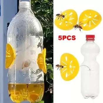 10/20Pcs Wasp Trap Catcher Flower Shape Flying Insects Funnel Trap Reusable Bee Hornet Catcher Garden Hanging Pest Control Tool