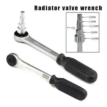 10-21 мм гаечный ключ с храповым механизмом для разборки клапана насоса, гаечный ключ с головкой-пагодой из углеродистой стали, гаечный ключ с храповым механизмом для клапана радиатора