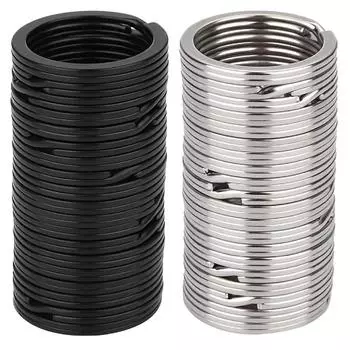 10/24 шт., железные круглые брелоки для брелоков, DIY брелоки, органайзер для ключей, аксессуары, кольца для DIY, организация художественных ремесел